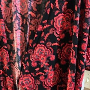 Coverup black background red and orange design. Excellent condition. Small